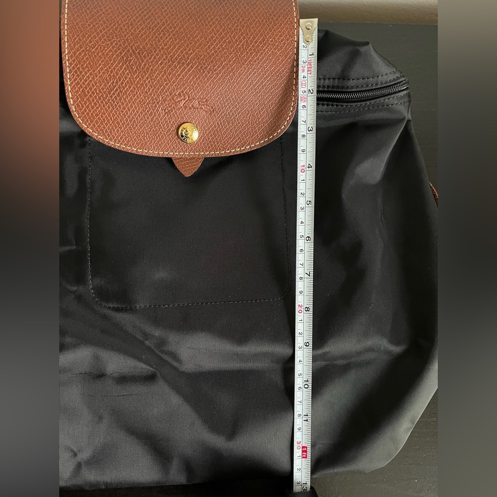 Longchamp Large Le Pilage Backpack in black - Picture 6 of 13